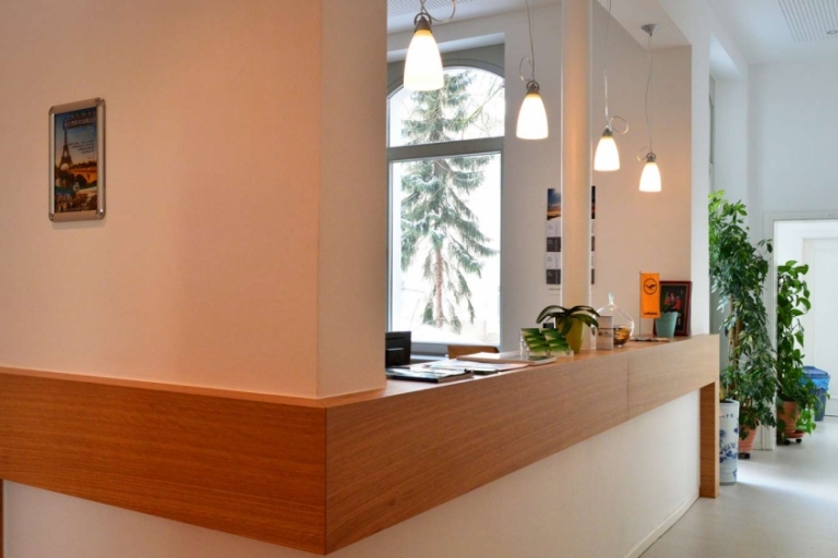 Praxiseinrichtung &mdash; Anmeldebereich